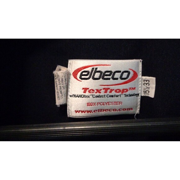 Elbeco Tex Trop Uniform Shirt Black Sz 15.5-33 Mens Polyester - Picture 2 of 4